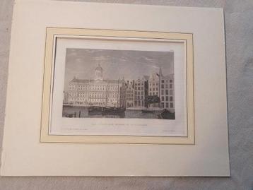 Koninklijk Paleis Dam Stadhuis Amsterdam Damrak Meyer 1850 beschikbaar voor biedingen