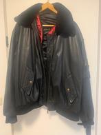 Lederen jas maat 62, Kleding | Heren, Ophalen of Verzenden, Zo goed als nieuw, Overige maten, Zwart