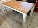 Salontafel + Eettafel met Teak blad, Huis en Inrichting, Ophalen, Gebruikt, 50 tot 75 cm, Teakhout