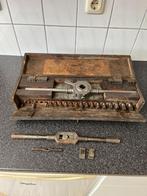 Antieke , vintage schroefdraad snij , tap set . Whitworth ., Ophalen of Verzenden