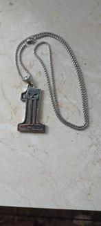 Harley Davidson hanger nr. 1 met skull RVS, Sieraden, Tassen en Uiterlijk, Kettinghangers, Overige materialen, Overige voorstellingen