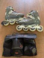 Te koop: Powerslide inline skates + volledige bescherming (m, Ophalen, Heren, Zo goed als nieuw, Inline skates 4 wielen