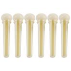 6pcs akoestische brugpennen plastic wit, Moku Custom Guitars, Nieuw, 4613CB, Ophalen of Verzenden