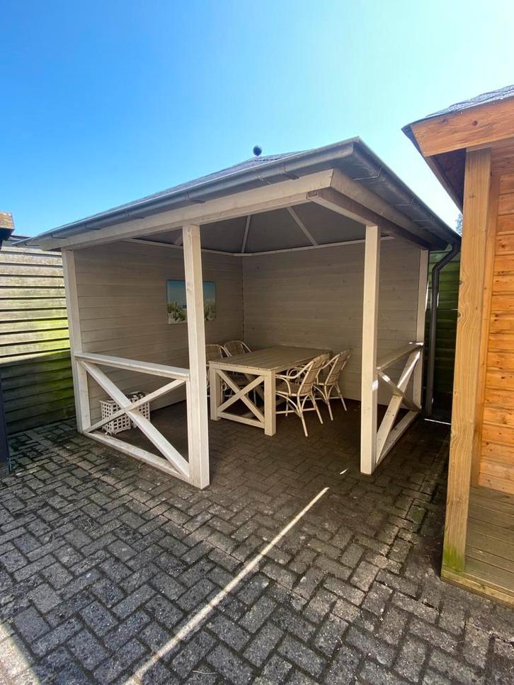 Showmodel pergola wit. 3.0 x 3.0, Doe-het-zelf en Verbouw, Schildersmaterialen, Zo goed als nieuw, Overige typen, Ophalen