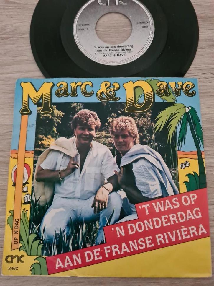 Marc & Dave/ ´t was op ´n donderdag aan de Franse Riviera, Cd's en Dvd's, Vinyl | Nederlandstalig, Gebruikt, Levenslied of Smartlap