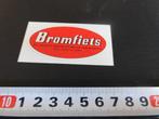 sticker BROMFIETS Het oudste bromfietsblad ter wereld MPP374, Ophalen, Zo goed als nieuw, Bedrijf of Vereniging