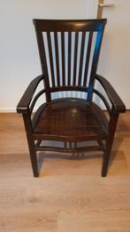 Set van 3 teakhouten stoelen, Huis en Inrichting, Stoelen, Ophalen, Gebruikt, Bruin, Drie