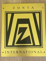 ZONTA INTERNATIONAL naamplaat, Ophalen of Verzenden