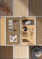 wandtegel 60x120 honing zwart houtlook 3d, Zwart, Stonerbell, Nieuw, Ophalen of Verzenden