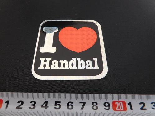 sticker I love Handbal, Verzamelen, Stickers, Zo goed als nieuw, Bedrijf of Vereniging, Ophalen