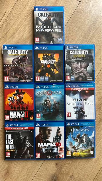 PlayStation 4 spellen 10x beschikbaar voor biedingen