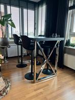 Bartafel compleet met krukken, Ophalen, Eikenhout, Nieuw, 50 tot 100 cm