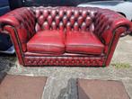 Originele Chesterfield bank – Springvale – Oxblood rood – Ec, Ophalen, Gebruikt, Tweepersoons, Leer