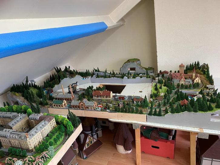 treinbaan te koop, Hobby en Vrije tijd, Modeltreinen | N-Spoor, Gebruikt, Treinset, Gelijkstroom, Overige merken, Analoog, Ophalen