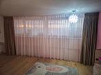 Vitrage, 445x210cm, incl. roede, Huis en Inrichting, Ophalen, Bruin, 200 cm of meer, Zo goed als nieuw