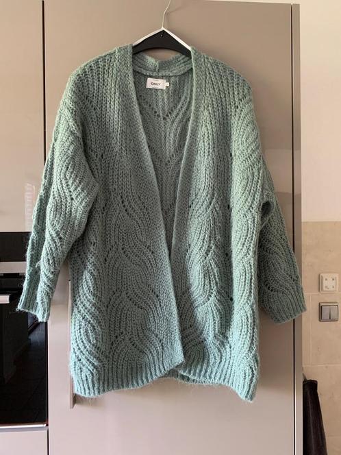 Groene cardigan ONLY, maat S, Kleding | Dames, Truien en Vesten, Zo goed als nieuw, Maat 36 (S), Groen, Ophalen of Verzenden