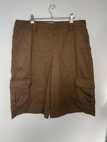 Bershka lange cargoshort broek bruin maat 42 beschikbaar voor biedingen