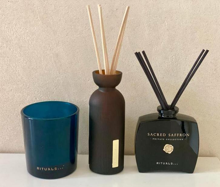 Rituals Flessen & Kaarshouder - Leeg, Huis en Inrichting, Woonaccessoires | Overige, Gebruikt, Ophalen