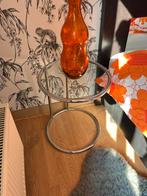 Retro 70 bijzettafel, Huis en Inrichting, Tafels | Bijzettafels, Minder dan 55 cm, Gebruikt, Metaal of Aluminium, Rond