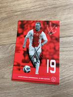 Gesigneerde Ajax Spelerskaart Dennis Rommedahl, Ophalen of Verzenden, Zo goed als nieuw, Ajax, Spelerskaart