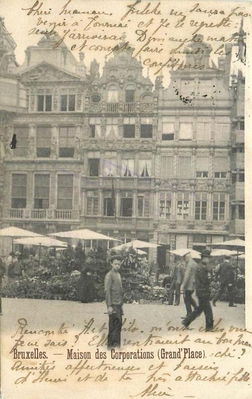 (379-083-035) Bruxelles Maison des Corporations, Verzamelen, Ansichtkaarten | Buitenland, Overig Europa, Verzenden
