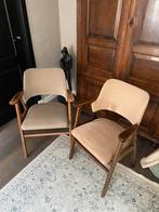 2 Pastoe fauteuils jaren 50, Huis en Inrichting, Stoelen, Vintage jaren 50, Twee, Gebruikt, Hout