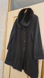 Prachtige damesjas met bontkraag  zwart maat 48, Kleding | Dames, Jassen | Winter, Ophalen of Verzenden, Zo goed als nieuw, Maat 46/48 (XL) of groter