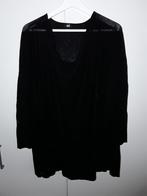 H&M Zwarte Dunne Trui Met Waterval Kraag Maat M/L, Maat 38/40 (M), H&M, Verzenden, Zwart