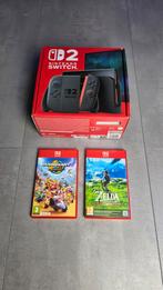 Nintendo Switch 2 + 2 spellen, Ophalen of Verzenden, Zo goed als nieuw, Met 2 controllers, Switch Original