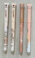 Uitgumbare Erasable  Pennen - 4 Stuks- extra kleurvullingen, Diversen, Ophalen of Verzenden, Nieuw