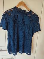 Donkerblauw kanten top Vila, maat L, Blauw, Vila, Maat 42/44 (L), Ophalen of Verzenden