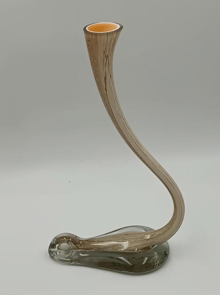 Glas object in de vorm van een Cobra, Huis en Inrichting, Woonaccessoires | Kandelaars en Kaarsen, Minder dan 25 cm, Overige materialen