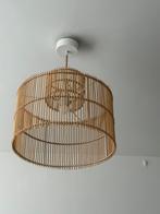 2x Houten Plafondlamp, Huis en Inrichting, Lampen | Plafondlampen, Ophalen, Gebruikt, Hout