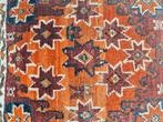 Handmade Persian wool vintage Cushion orange stars 40x43cm, Vierkant, Oranje, Ophalen of Verzenden, Zo goed als nieuw