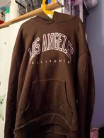 Bruine hoodie met Los Angeles print - Shein, Ophalen, Bruin, Maat 42/44 (L), Gedragen
