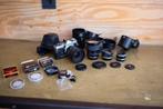 Olympus OM-1 en diverse toebehoren, Ophalen of Verzenden, Gebruikt, Spiegelreflex, Olympus