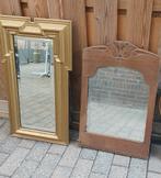 Oude spiegels geslepen vintage, Antiek en Kunst, Ophalen, Rechthoekig, Minder dan 50 cm, Minder dan 100 cm
