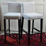 IKEA Bergmund barkruk / barstoelen 2x zwart grijs, Huis en Inrichting, 2 krukken, Ophalen, Zo goed als nieuw