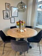 Ronde houten eettafel 115 cm, Huis en Inrichting, Tafels | Eettafels, Ophalen, Zo goed als nieuw, Rond, 100 tot 150 cm