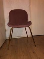 stoel met gouden poten, Huis en Inrichting, Stoelen, Overige kleuren, Ophalen of Verzenden, Zo goed als nieuw, Metaal