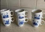 6 kopjes met afbeeldingen van Delft uitgegeven door C1000, Ophalen of Verzenden