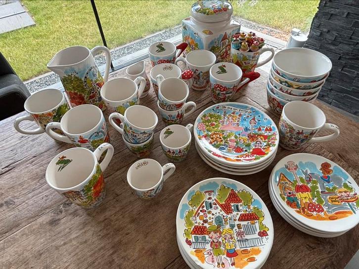 Etteling Blond Amsterdam servies, Huis en Inrichting, Keuken | Servies, Zo goed als nieuw, Compleet servies, Blond Amsterdam, Aardewerk