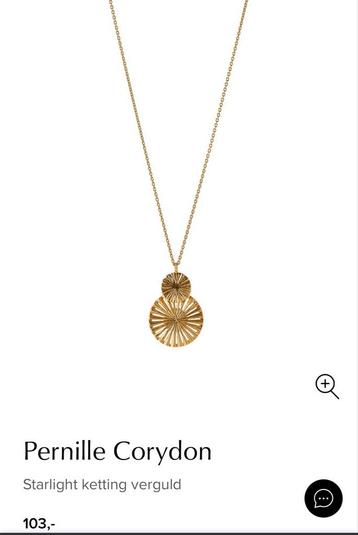 Pernille Corydon verguld goud ketting. beschikbaar voor biedingen