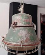 Vintage industriële hanglamp, Huis en Inrichting, Lampen | Hanglampen, Ophalen, Gebruikt, Minder dan 50 cm