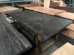 Richmond Interiors eettafel Blackbone brass, 220 cm, Huis en Inrichting, Ophalen, 100 tot 150 cm, 200 cm of meer, Zo goed als nieuw