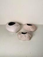 Cor Unum keramiek keitjes (3) bloempotjes / vaasjes , 80’s, Gebruikt, Overige kleuren, Cor Unum, Aardewerk of Porselein
