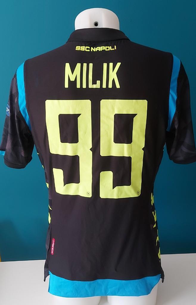 Matchworn Europa League voetbalshirt Milik Napoli, Verzamelen, Sportartikelen en Voetbal, Gebruikt, Shirt, Buitenlandse clubs