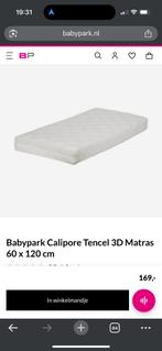 Babypark Calipore Tencel 3D martras 60 x 120cm, Ophalen of Verzenden, Zo goed als nieuw, Eenpersoons, 190 cm of minder