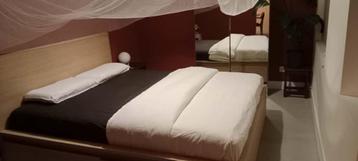 IKEA Malm Bed 160x200cm inclusief Matras en topper - afbeelding 5