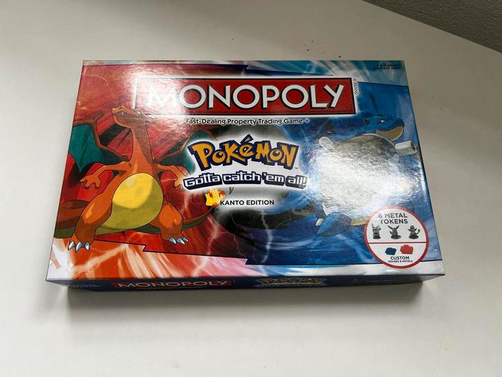 Monopoly Pokémon Kanto Editie Bordspel, Hobby en Vrije tijd, Gezelschapsspellen | Bordspellen, Gebruikt, Ophalen of Verzenden